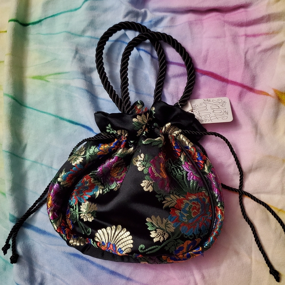 Free People V Satin Pouch